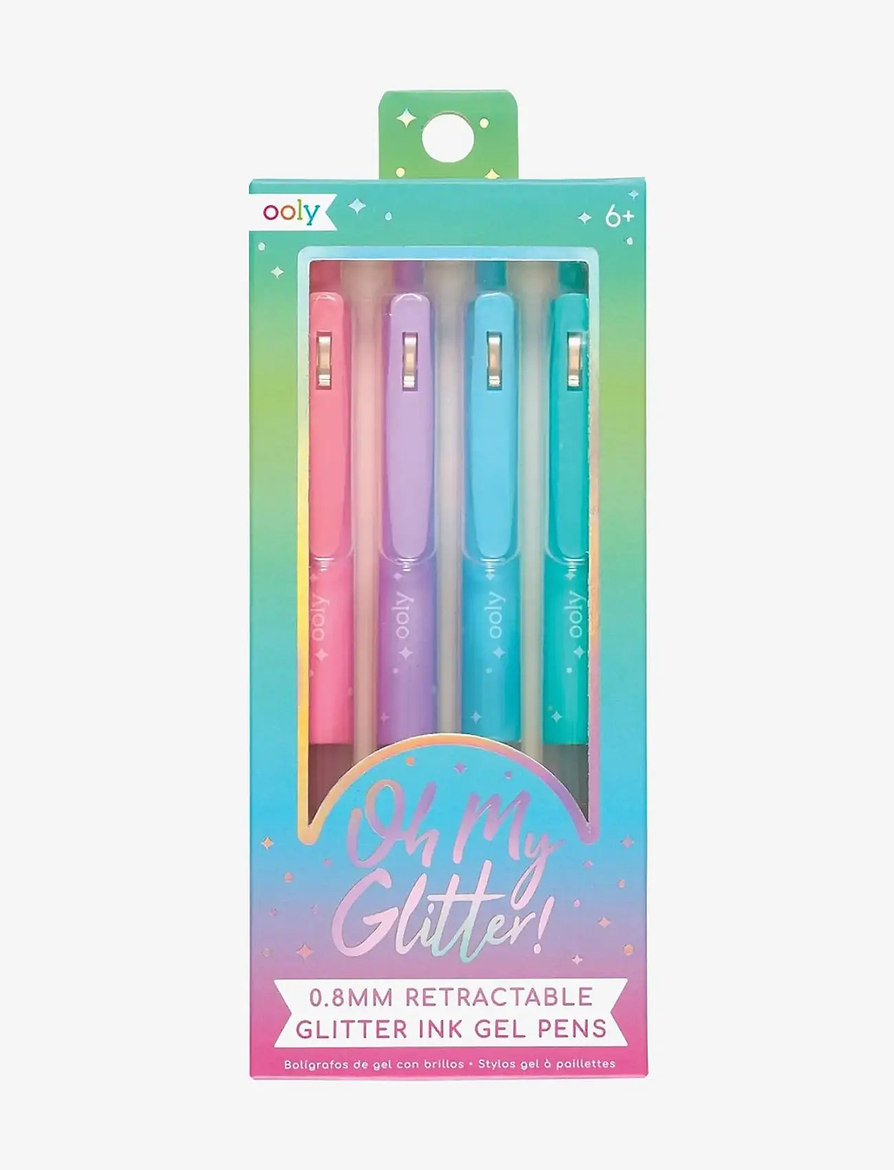 Ooly - Gel Pen 4 pcs - Glitter Oh My - blyanter - multi - 0