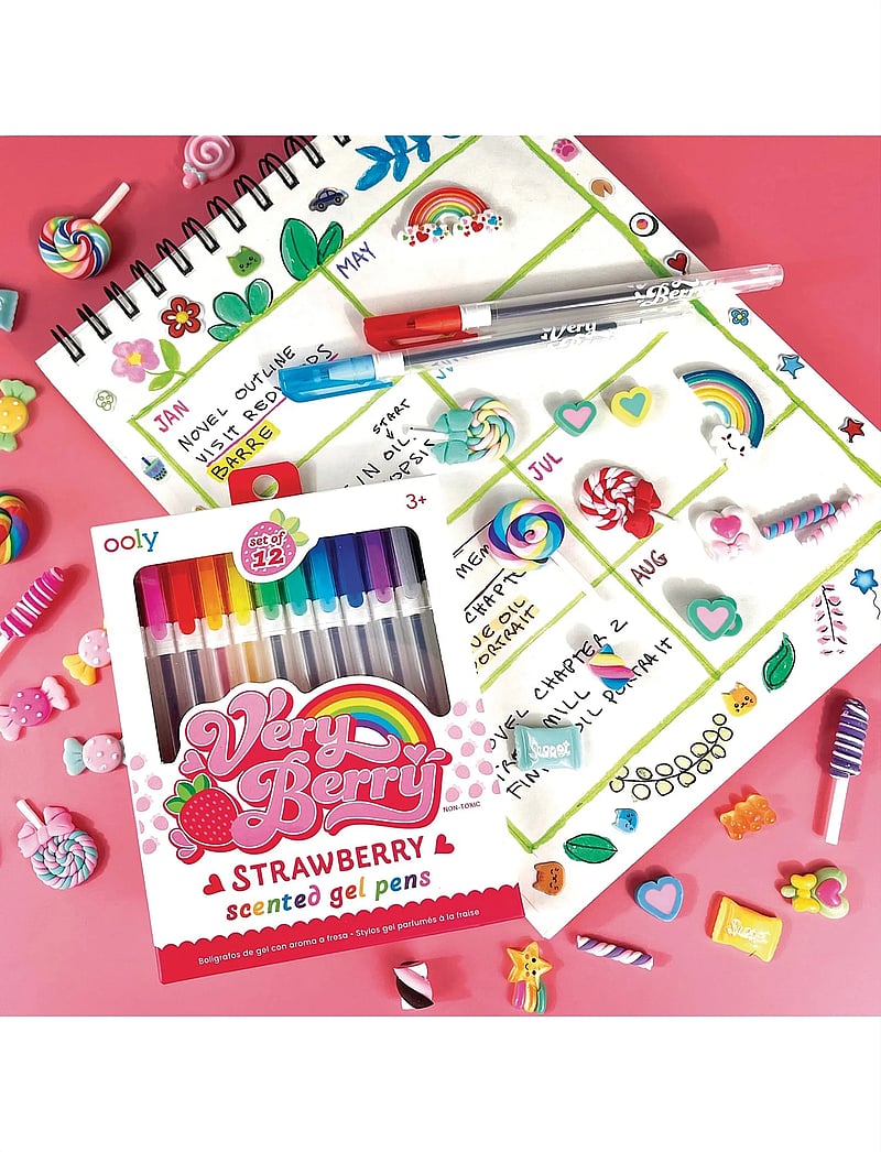 Ooly - Gel Pen 12 pcs - Very Berry Strawberry - bleistifte - multi - 0