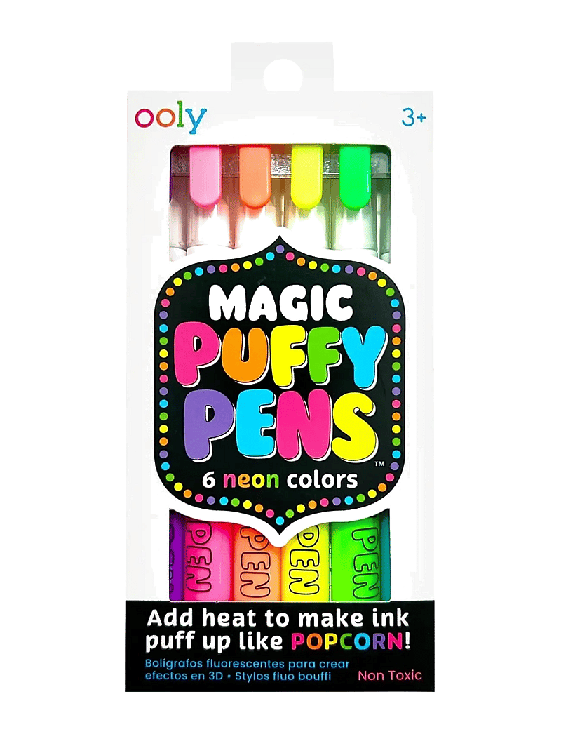 Ooly - Magic Puffy Pens 6 pcs - Neon - kirjatarbed - multi - 1