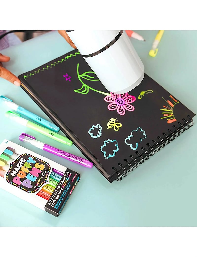 Ooly - Magic Puffy Pens 6 pcs - Neon - kirjatarbed - multi - 0