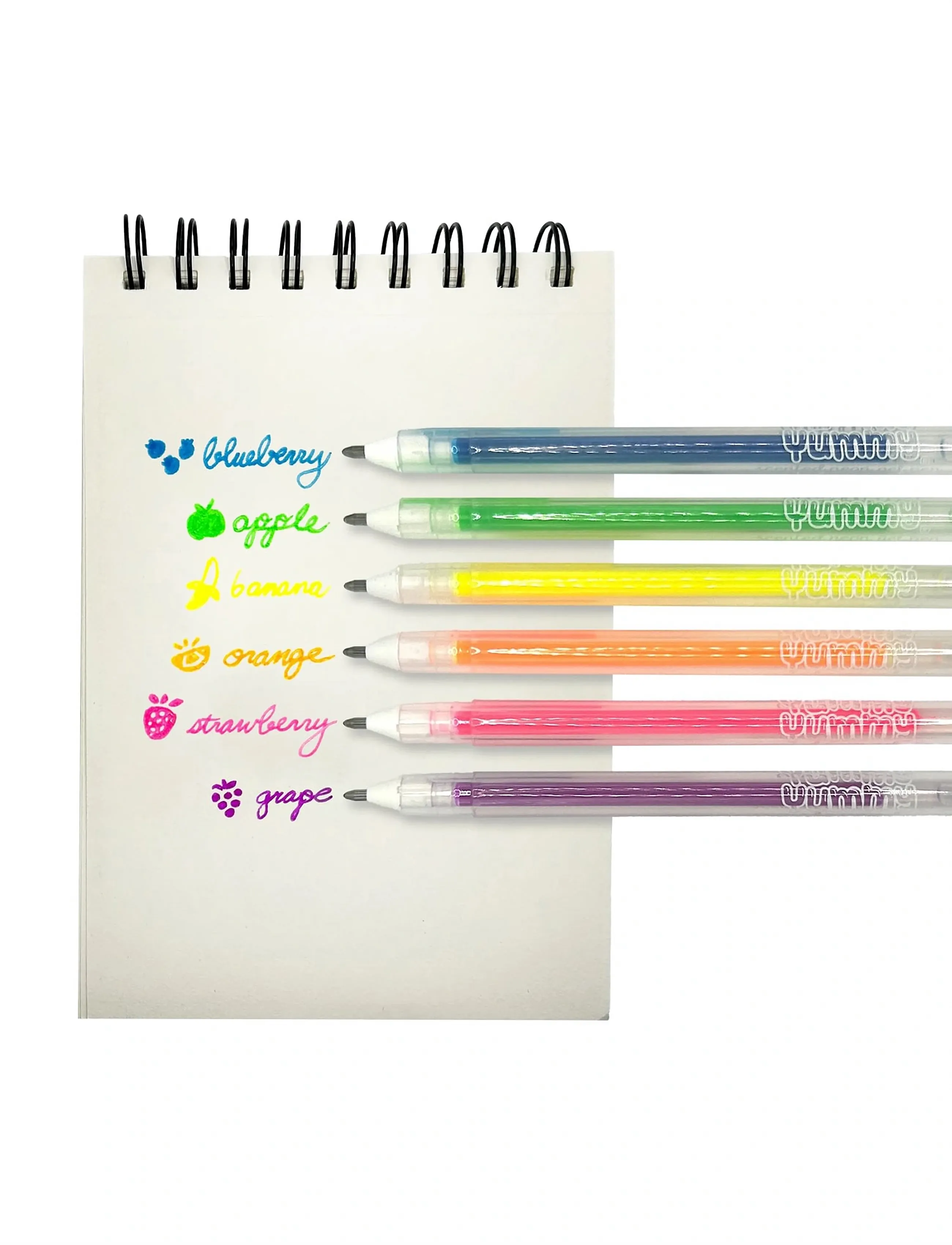 Ooly Scented Gel Pen 6 Pcs Yummy Yummy Neon, Stationery, Multi/mønstret, Str: ONE SIZE