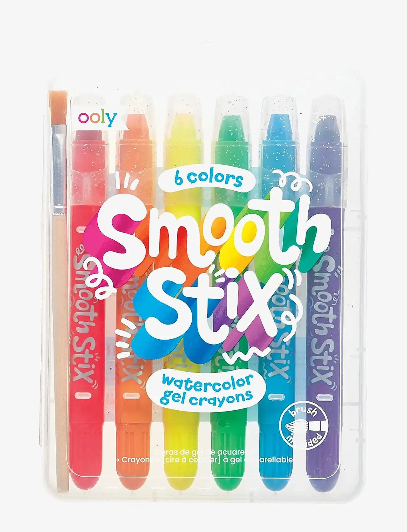 Ooly - Gel Crayons 6 pcs - Smooth Stix Watercolor - blyanter - multi - 1