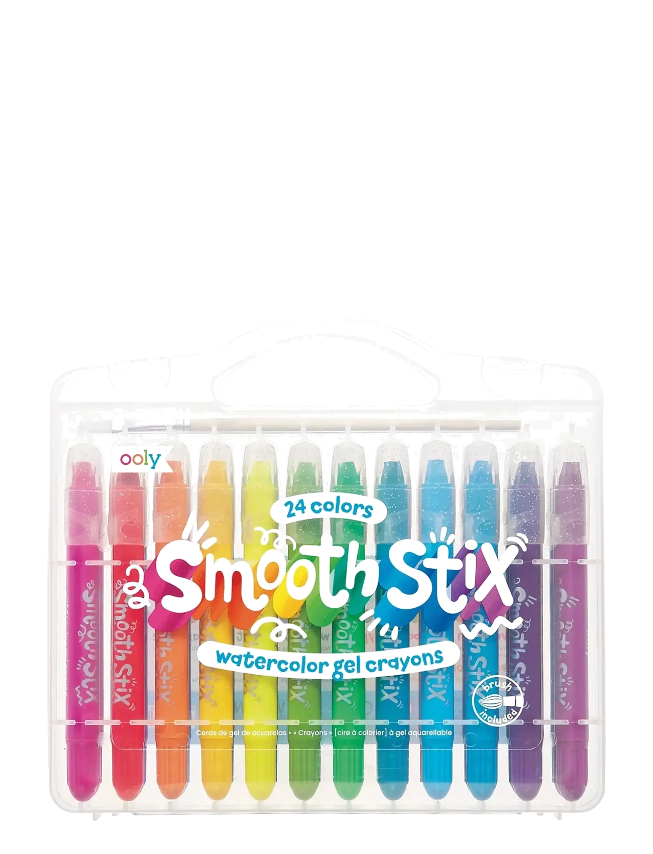 Ooly Gel Crayons 24 Pcs - Smooth Stix Watercolor, One Size, Pink, Drawing > Pencils, Børn