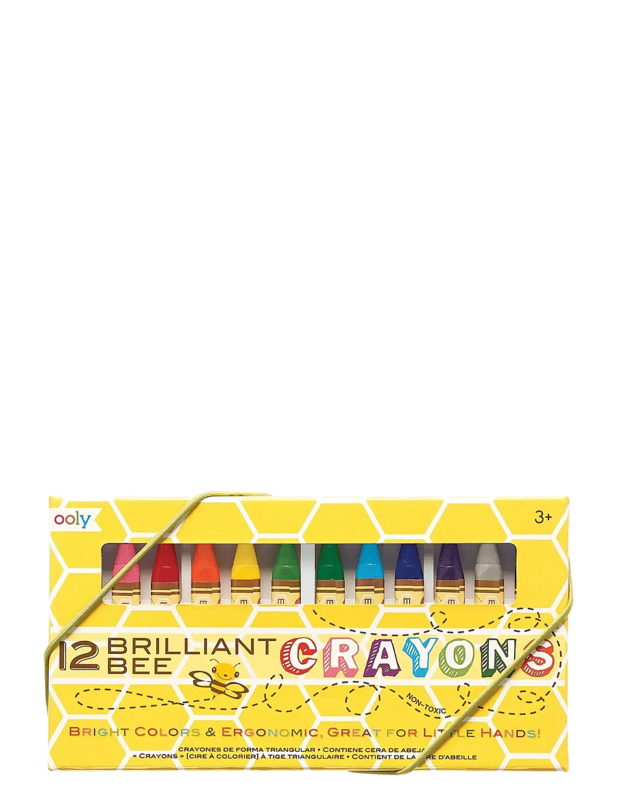 Ooly - Beeswax Crayons 12 pcs - Brilliant Bee - mal- & bastelbücher - multi - 1