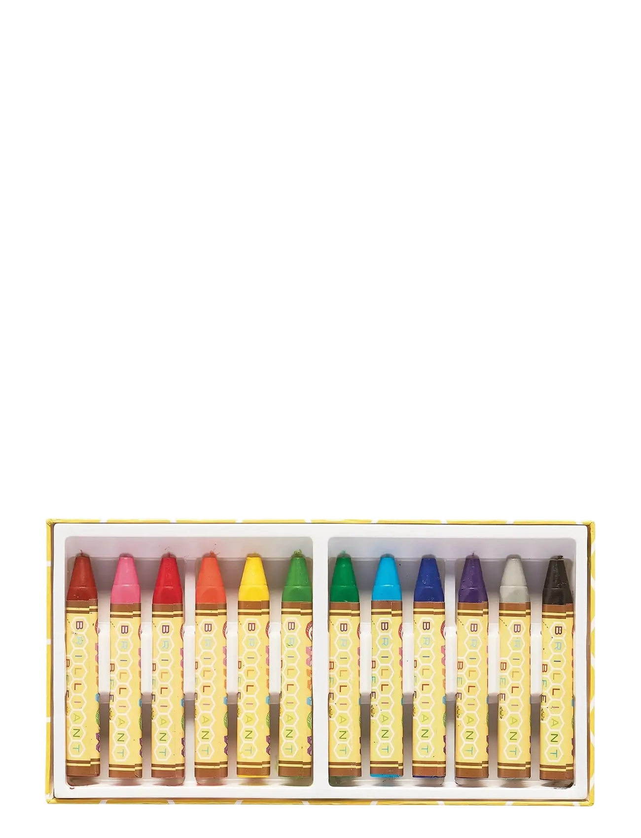 Ooly - Beeswax Crayons 12 pcs - Brilliant Bee - male- & kreabøger - multi - 2