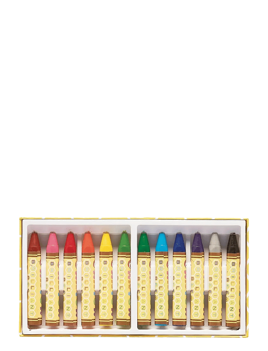 Ooly - Beeswax Crayons 12 pcs - Brilliant Bee - mal- & bastelbücher - multi - 2