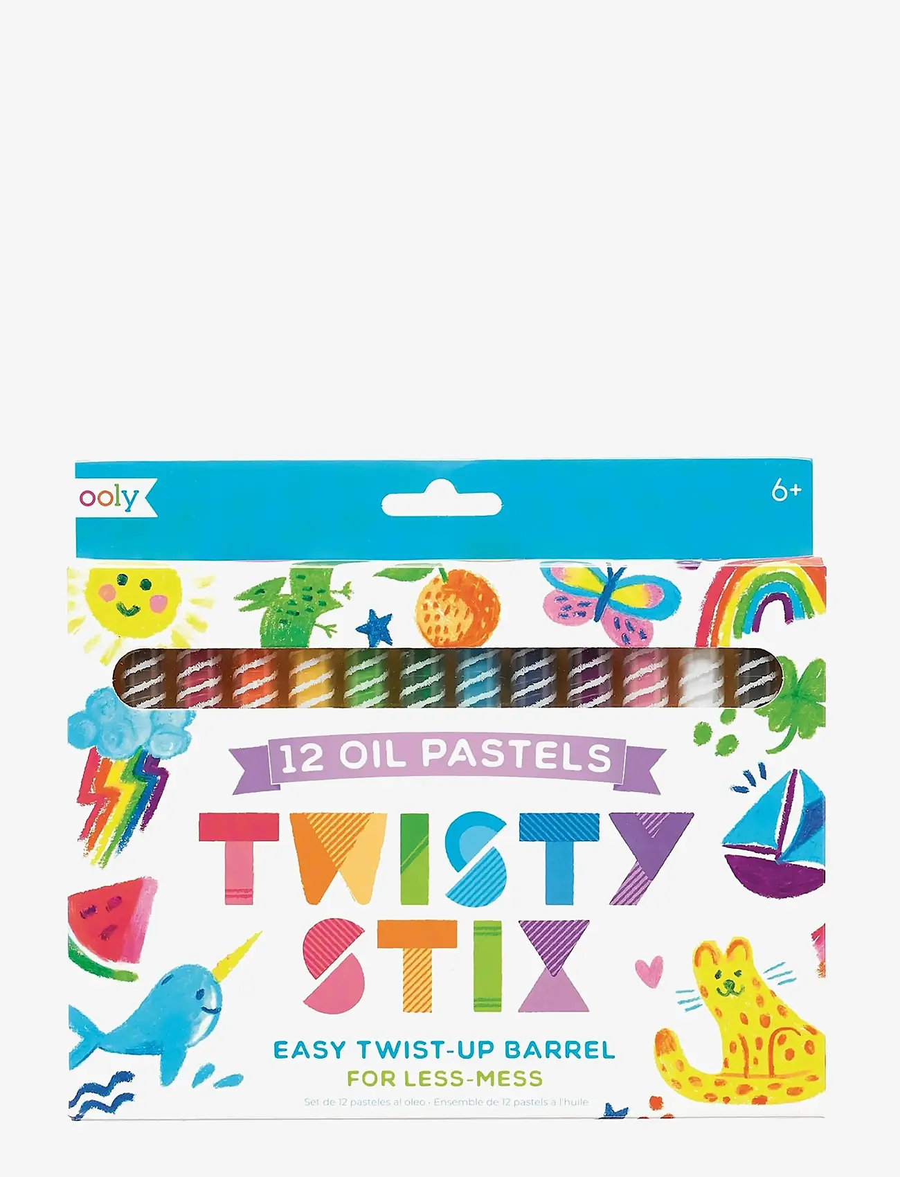 Ooly - Oil Pastels 12 pcs - Twisty Stix - bleistifte - multi - 0