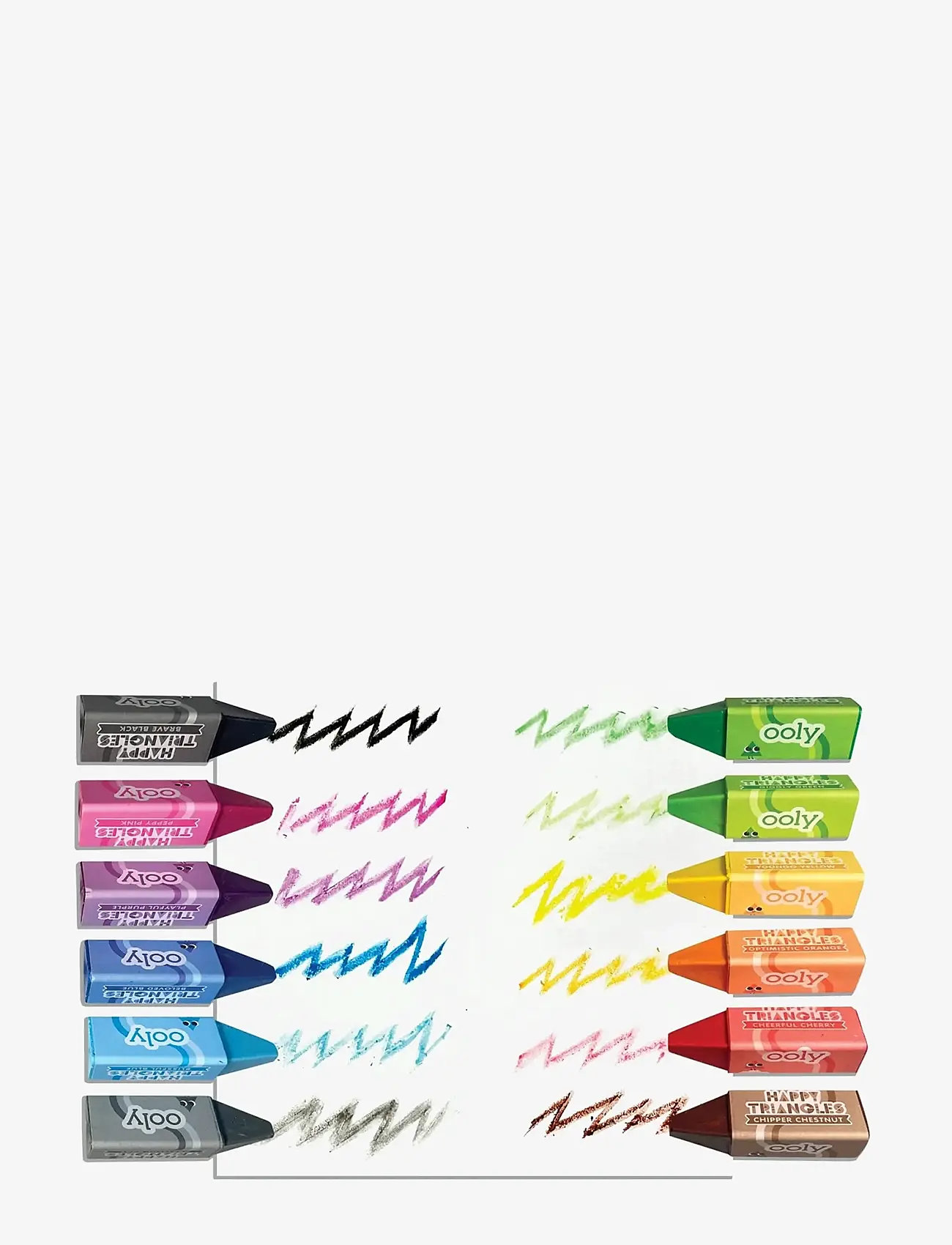 Ooly - Jumbo Crayons 12 pcs - Happy Triangles - pencils - multi - 2