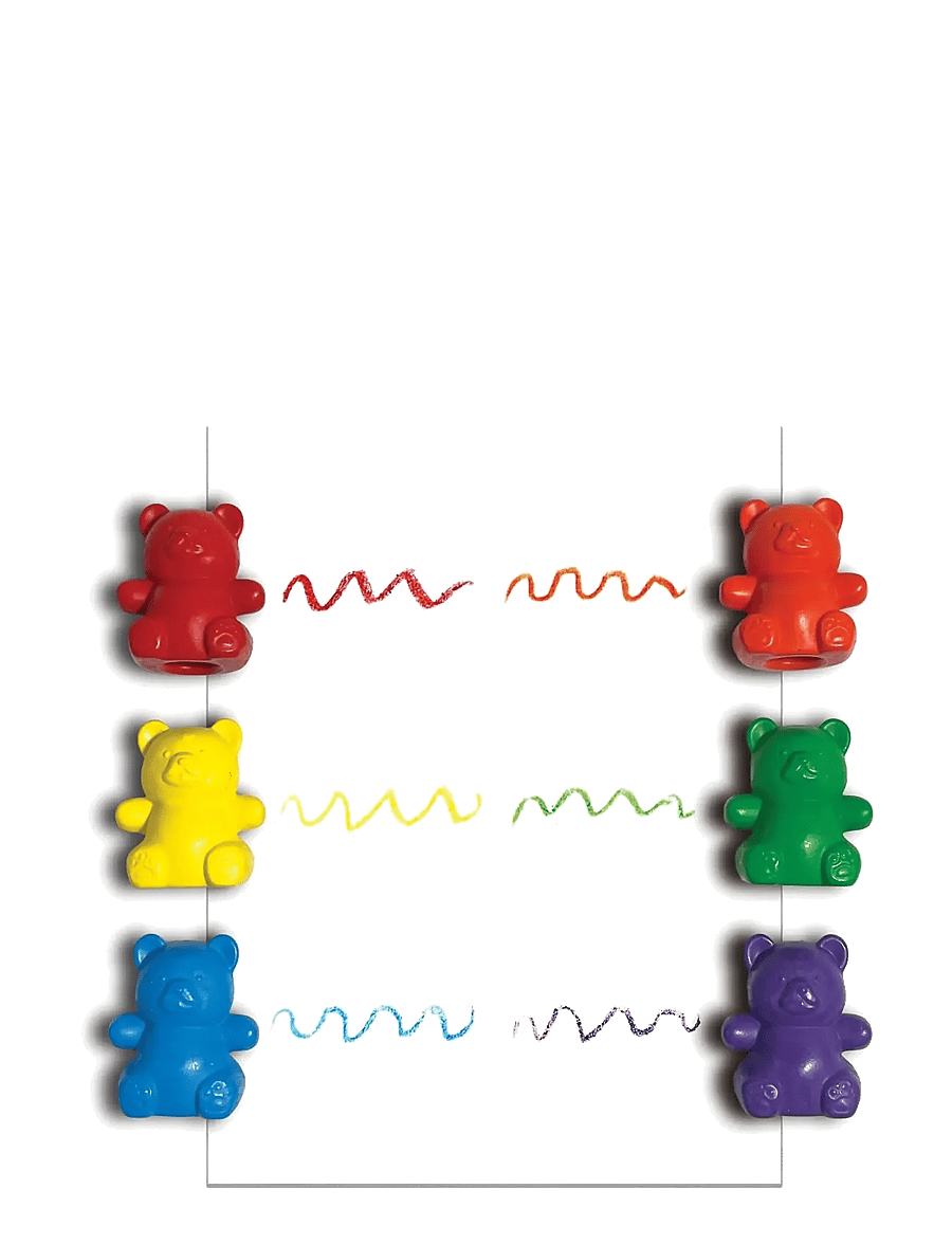 Ooly - Crayons 6 pcs - Cuddly Cubs Bear - bleistifte - multi - 3