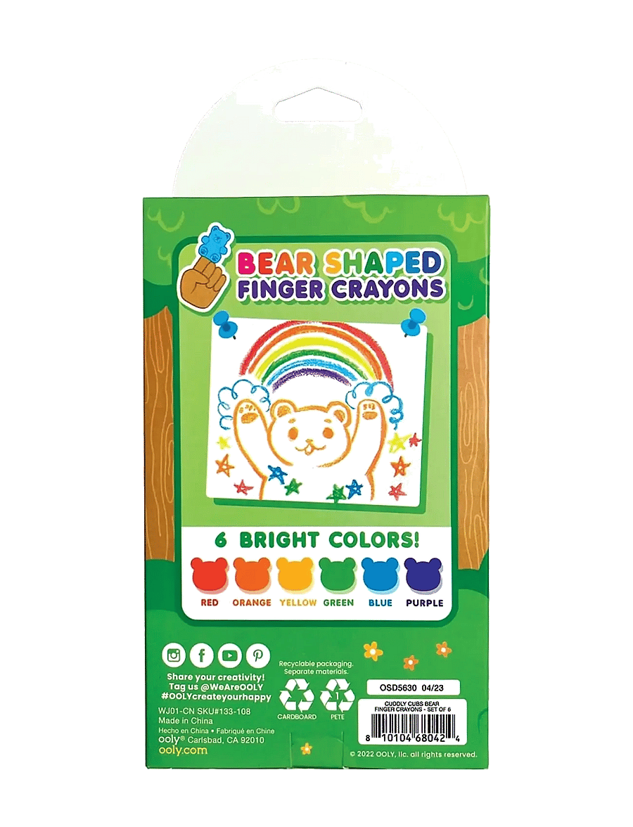Ooly - Crayons 6 pcs - Cuddly Cubs Bear - buntstifte - multi - 5