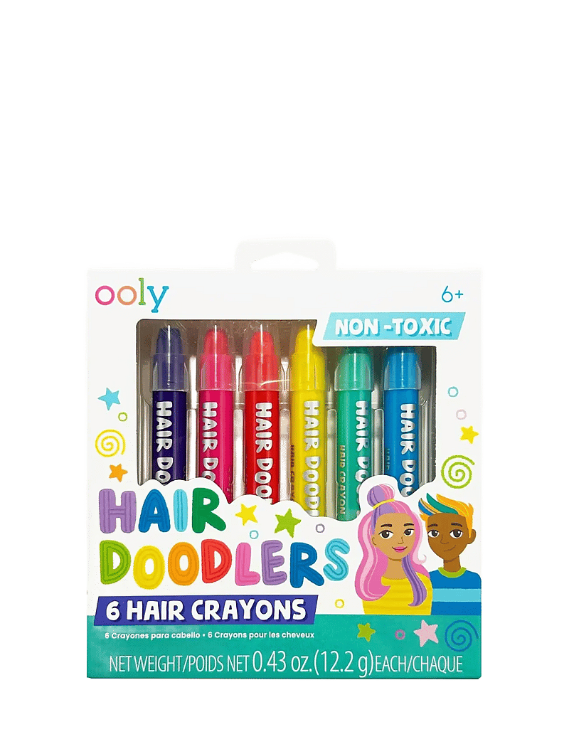 Ooly - Hair Paint 6 pcs - Hair Doodlers - näovärvid - multi - 1
