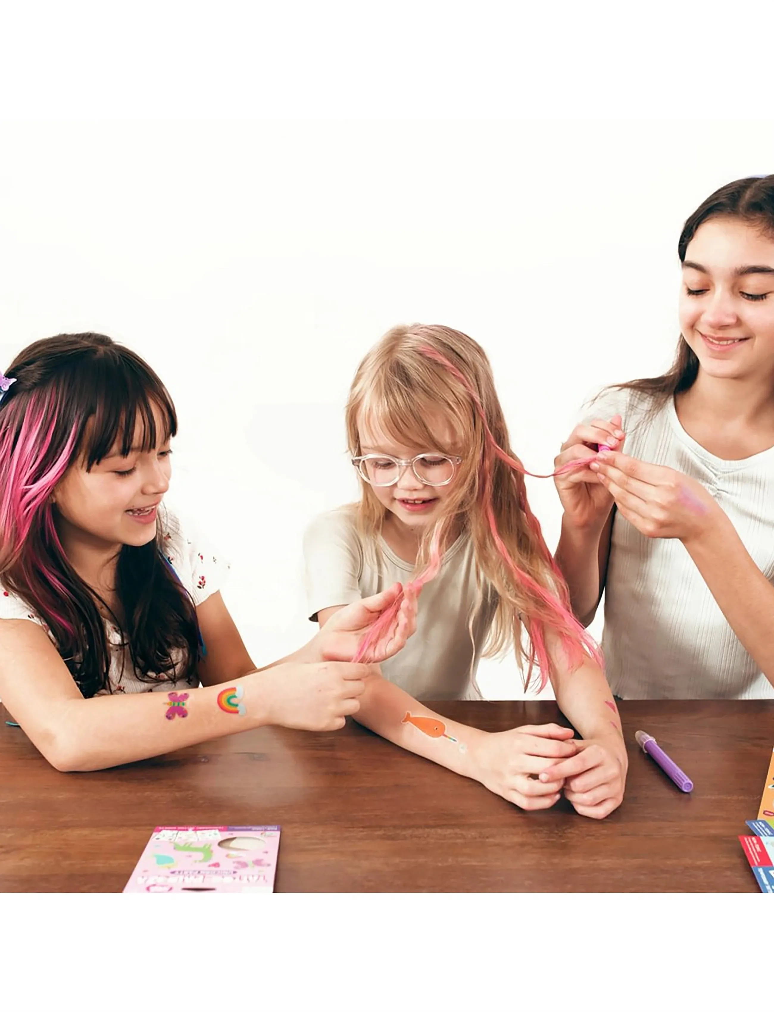 Ooly Hair Paint 6 Pcs Hair Doodlers, Børn, Ansigt Paints, Multi/mønstret, Str: ONE SIZE