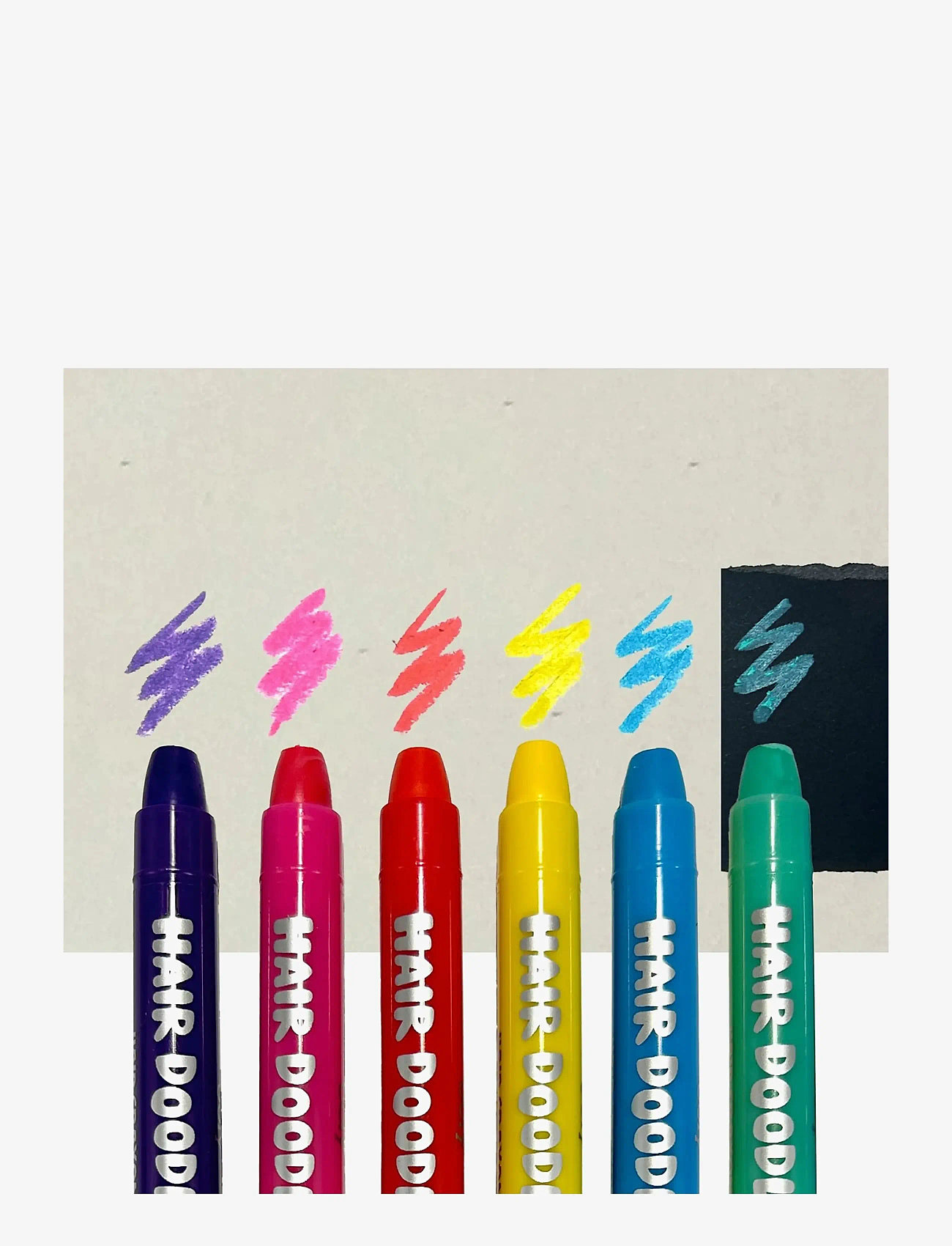 Ooly - Hair Paint 6 pcs - Hair Doodlers - veido dažai - multi - 3