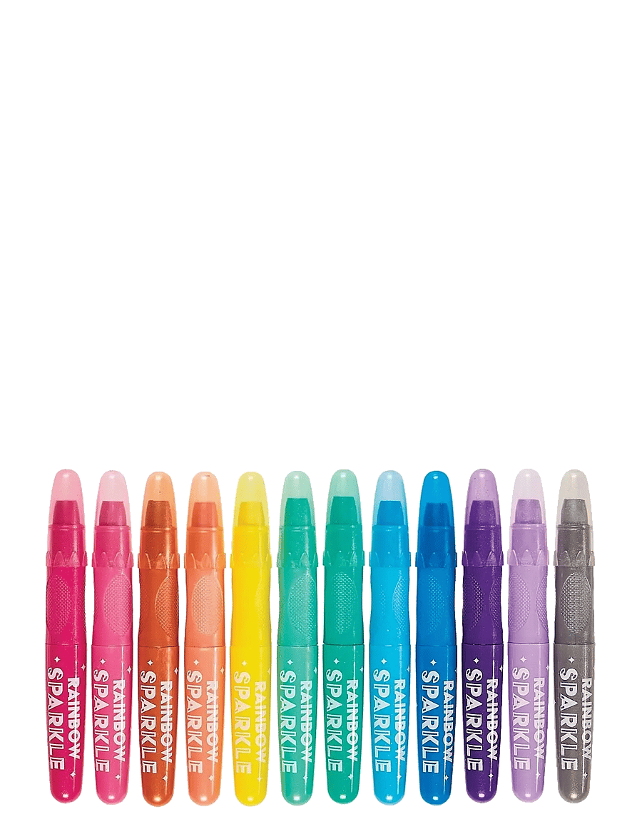 Ooly - Gel Crayons 12 pcs - Rainbow Sparkle Watercolour Metallic - kirjatarbed - multi - 2