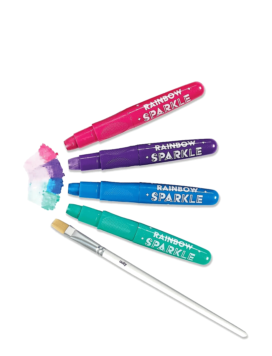 Ooly - Gel Crayons 12 pcs - Rainbow Sparkle Watercolour Metallic - kirjatarbed - multi - 3