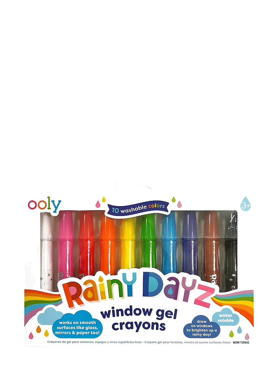 Ooly - Gel Crayons 10 pcs - Window Paint - Rainy Dayz - farben - multi - 1