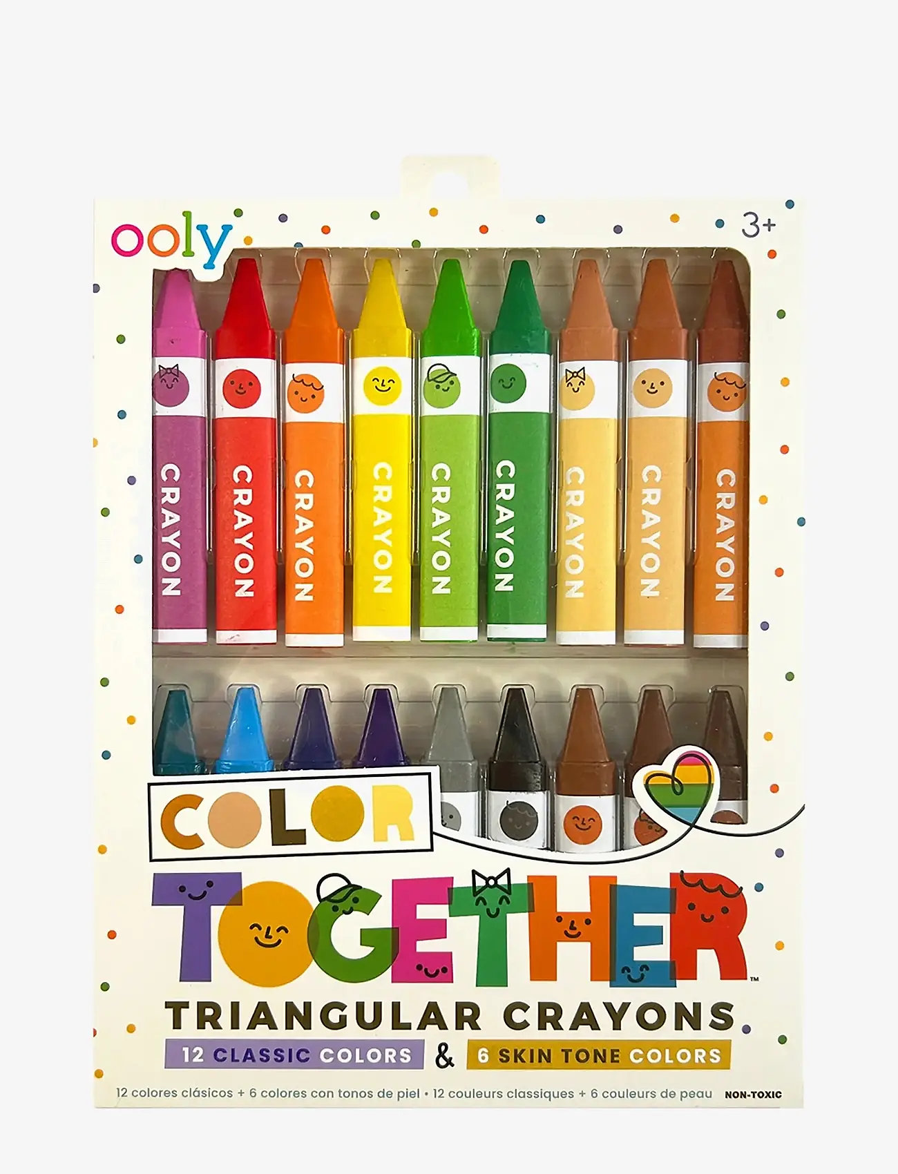 Ooly - Crayons 18 pcs - Colour Together Triangular - pennor - multi - 1