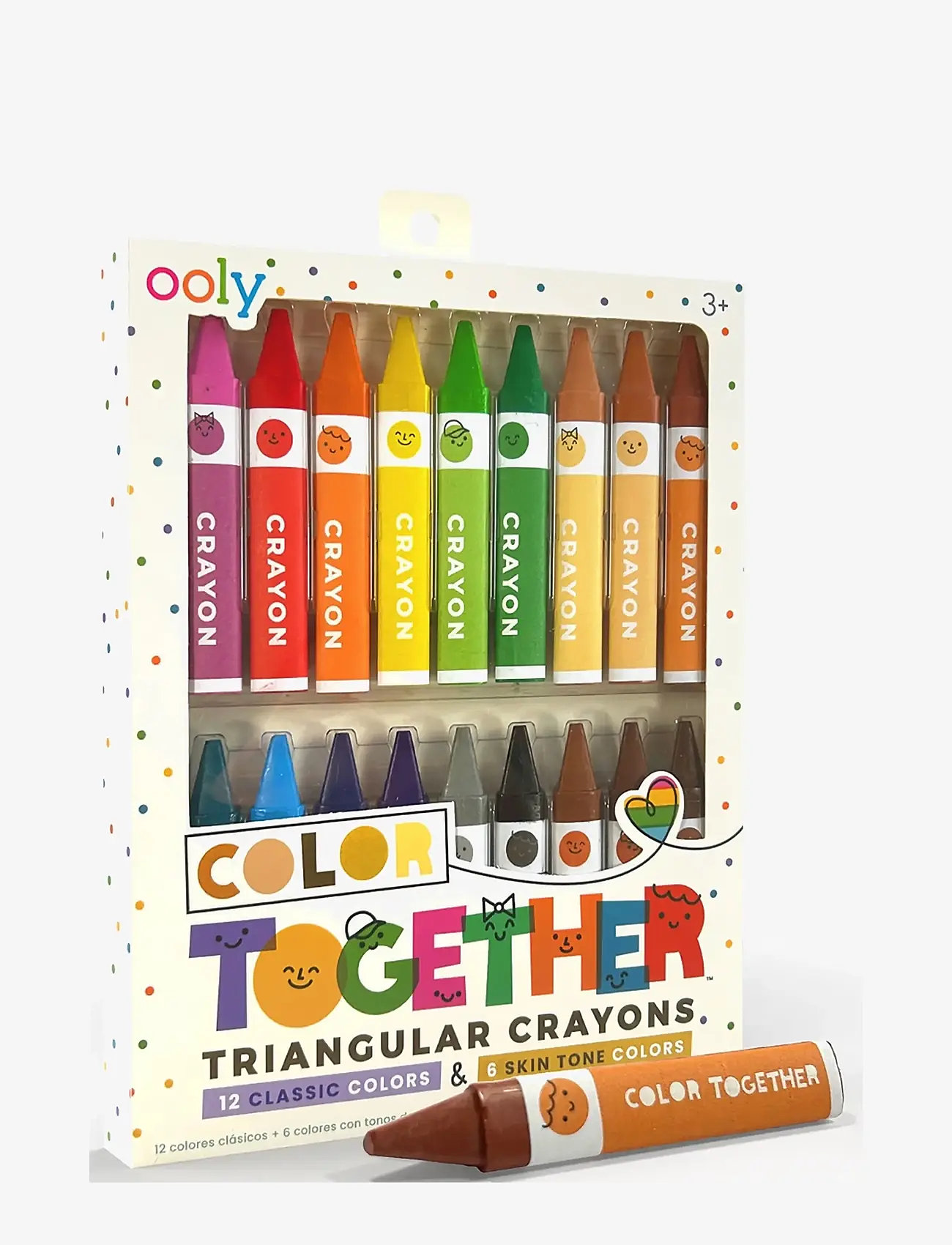 Ooly - Crayons 18 pcs - Colour Together Triangular - pennor - multi - 2