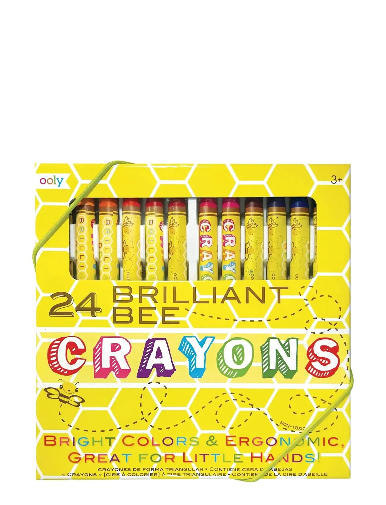 Ooly Beeswax Crayons 24 pcs - Brilliant Bee - Ooly - MULTI / yellow