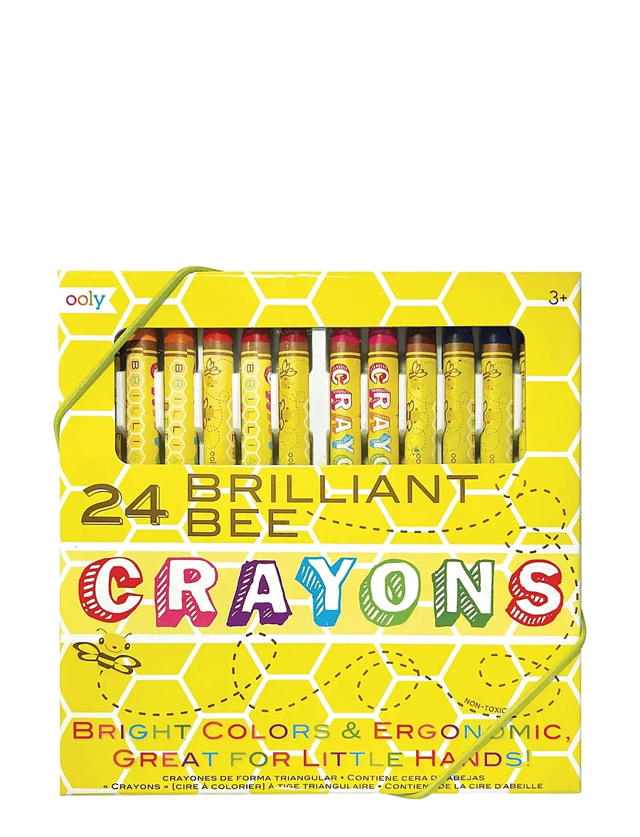 Ooly - Beeswax Crayons 24 pcs - Brilliant Bee - pennor - multi - 1