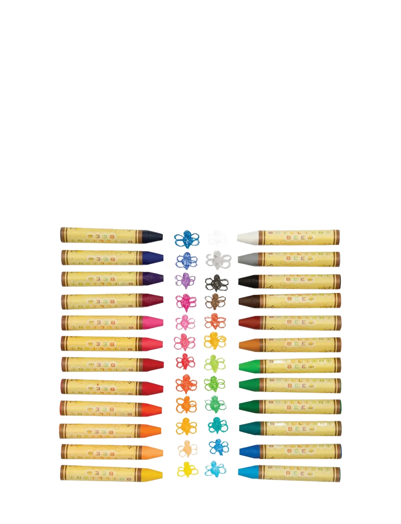 Ooly - Beeswax Crayons 24 pcs - Brilliant Bee - blyanter - multi - 2