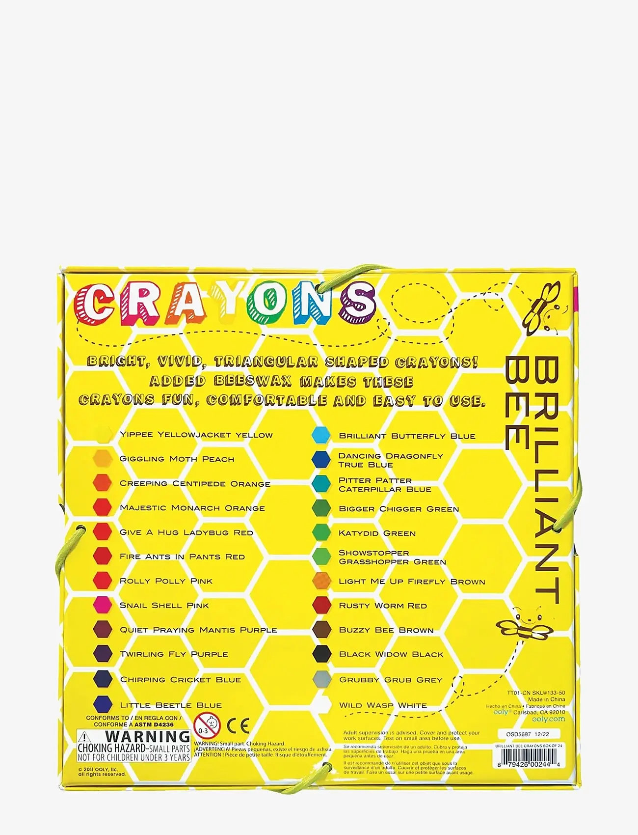 Ooly - Beeswax Crayons 24 pcs - Brilliant Bee - blyanter - multi - 4