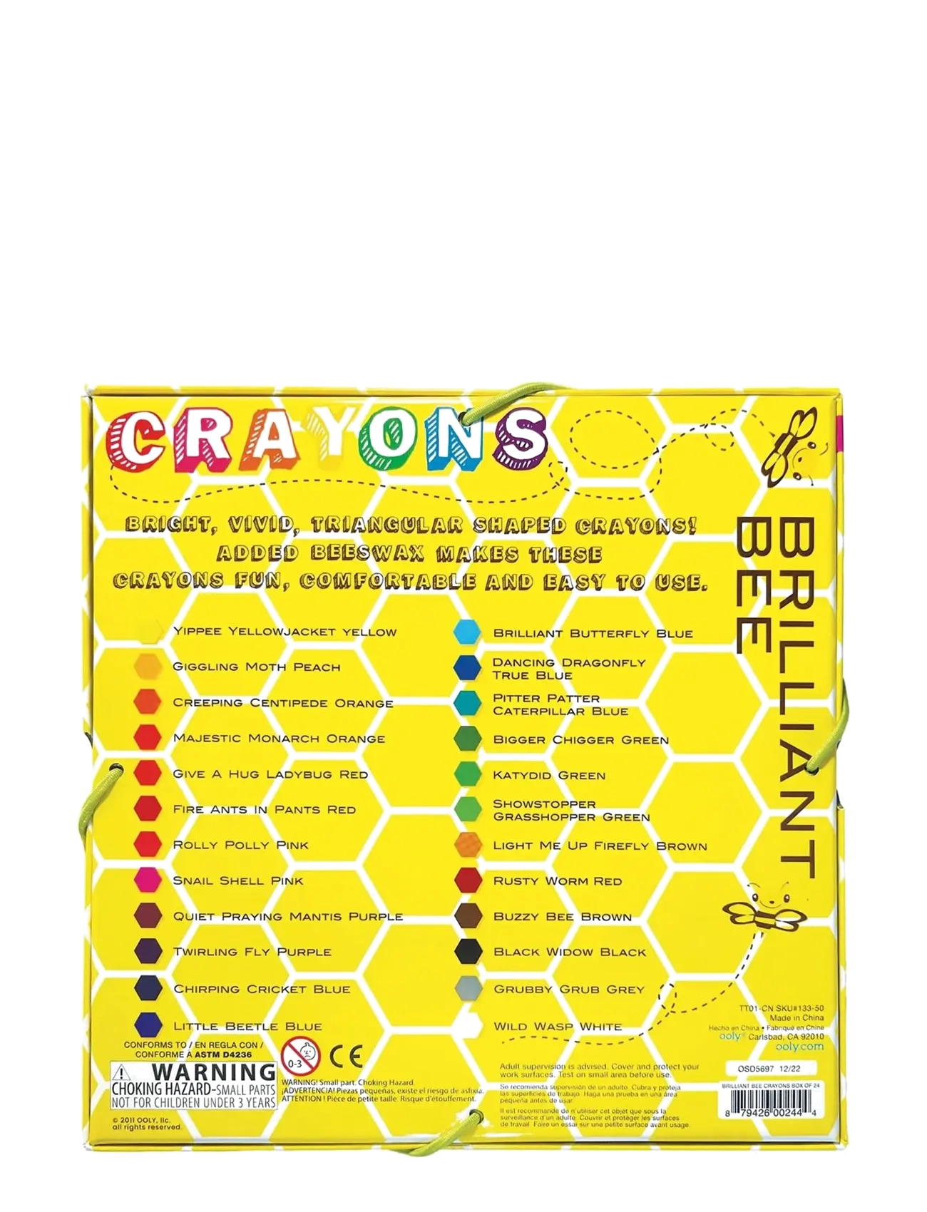 Ooly - Beeswax Crayons 24 pcs - Brilliant Bee - blyanter - multi - 4