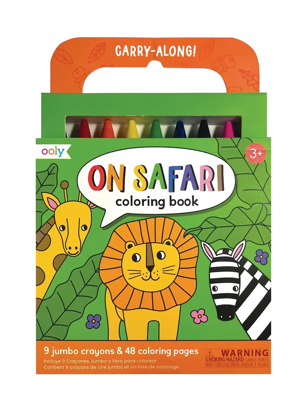 Ooly Crayons and Colouring Book - Safari - Carry Along - Drawing - MULTI / multi