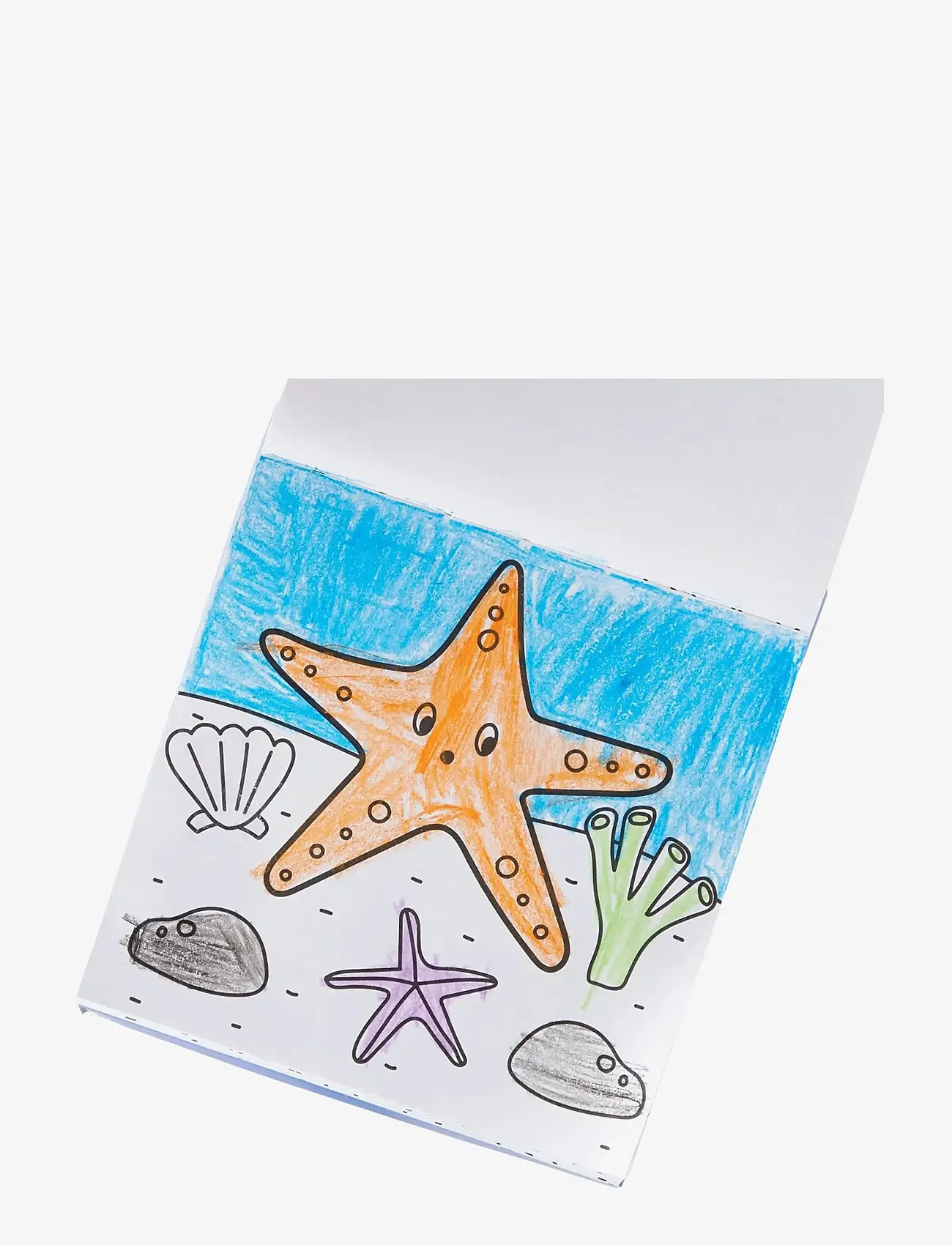 Ooly - Crayons and Colouring Book - Sea Life - Carry Along - värvimis- & käsitööraamatud - multi - 3