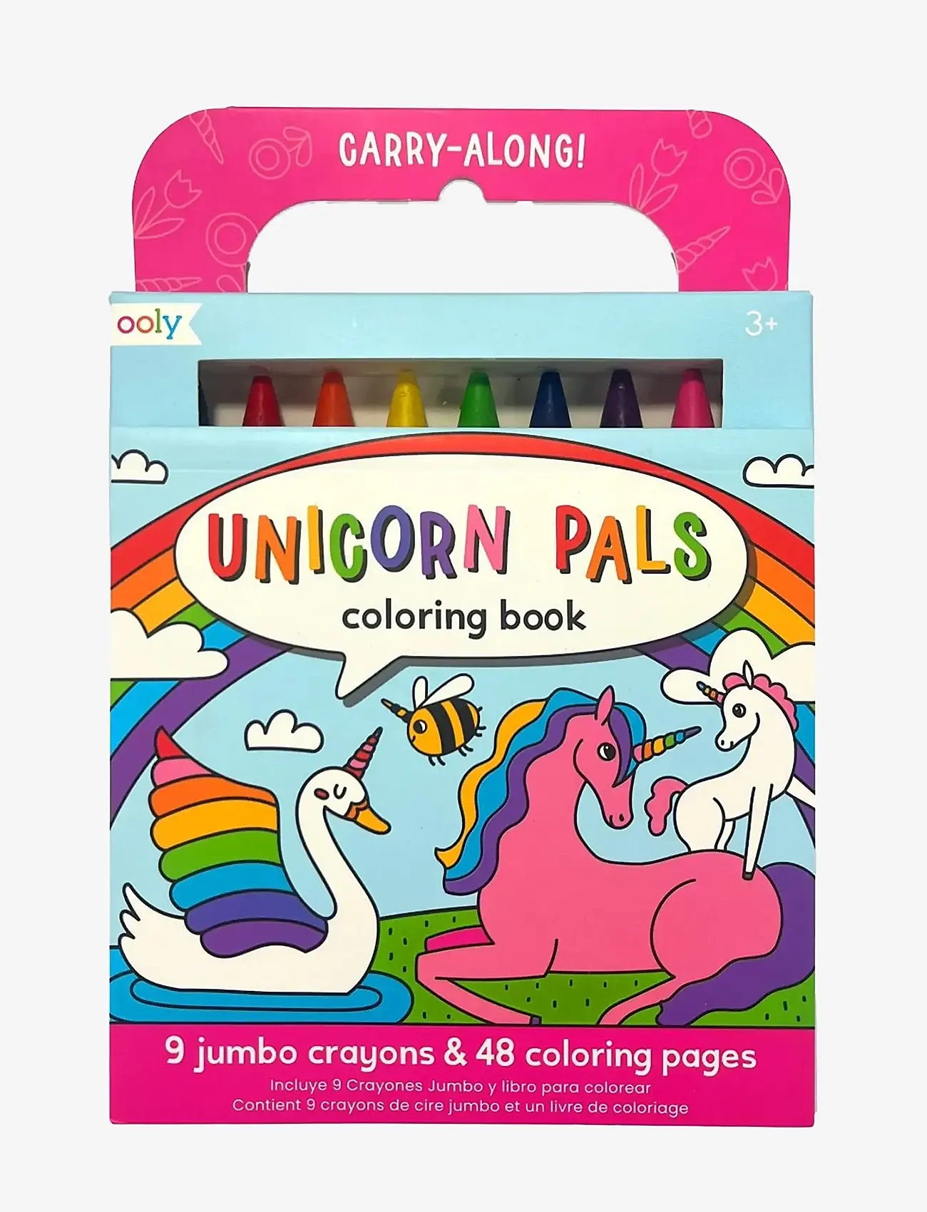 Ooly - Crayons and Colouring Book - Unicorn Pals - Carry Along - coloring & craft books - multi - 0