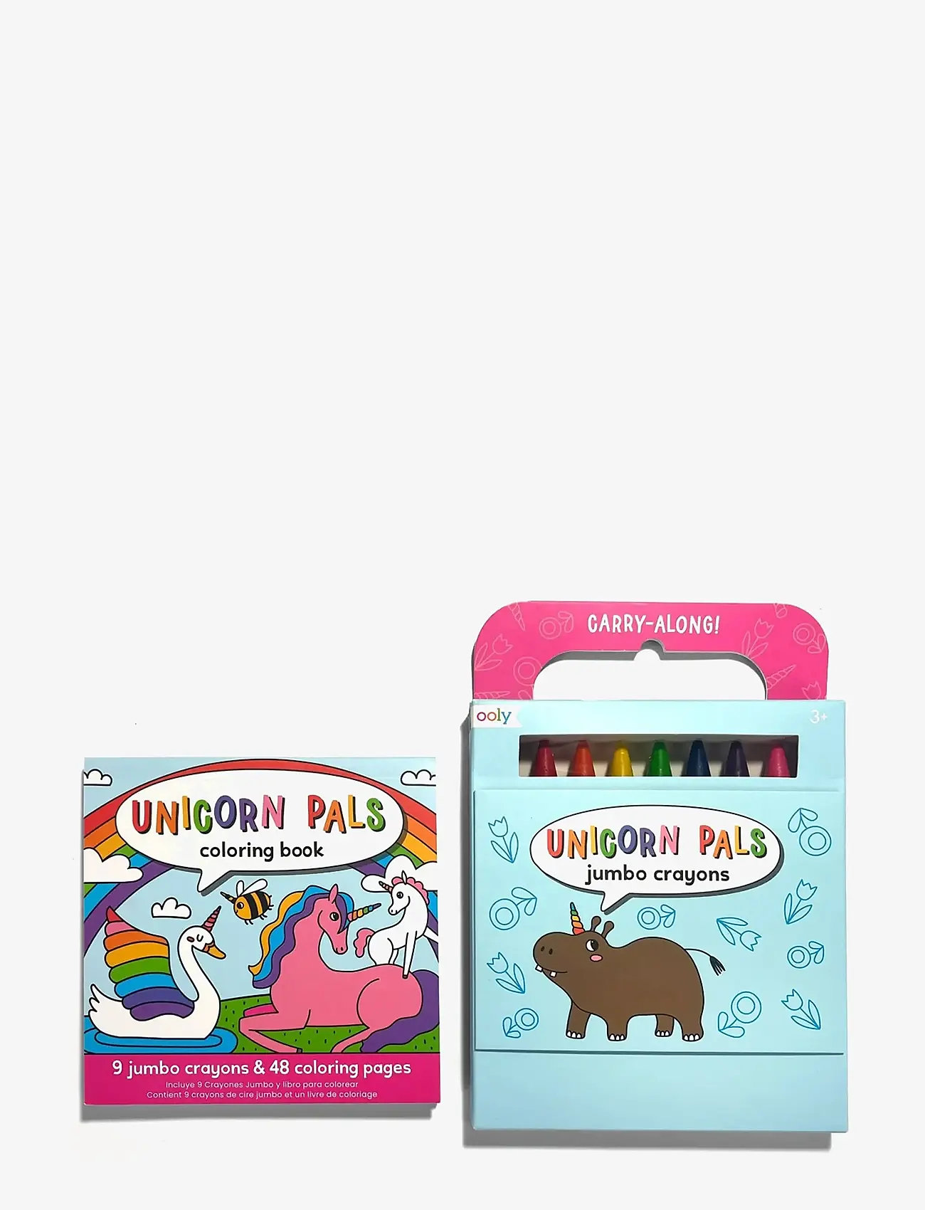 Ooly - Crayons and Colouring Book - Unicorn Pals - Carry Along - coloring & craft books - multi - 1