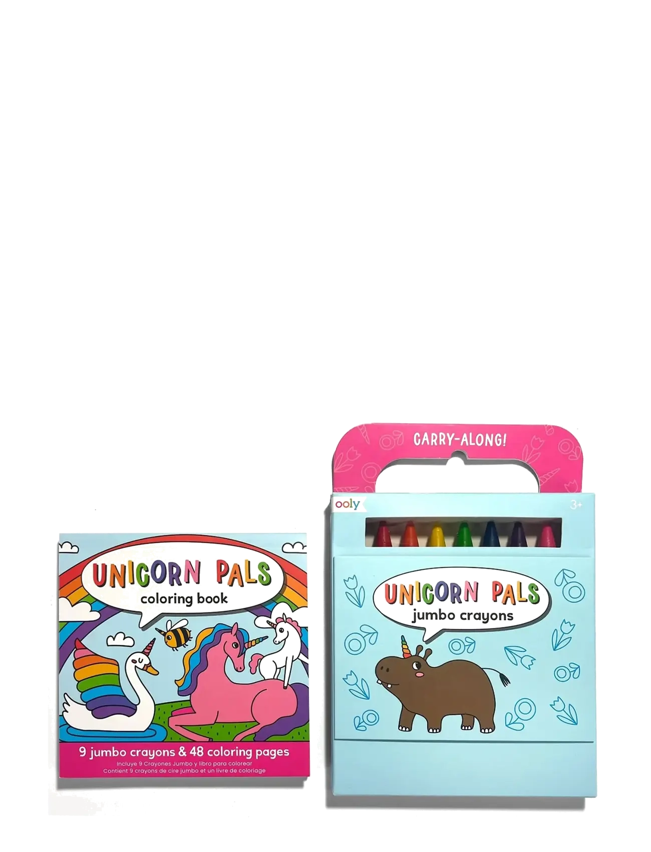 Ooly - Crayons and Colouring Book - Unicorn Pals - Carry Along - coloring & craft books - multi - 1