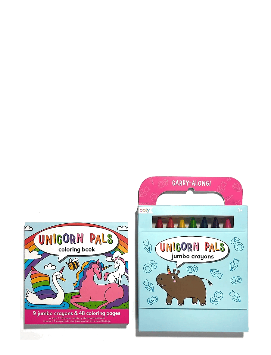 Ooly - Crayons and Colouring Book - Unicorn Pals - Carry Along - mal- & bastelbücher - multi - 1