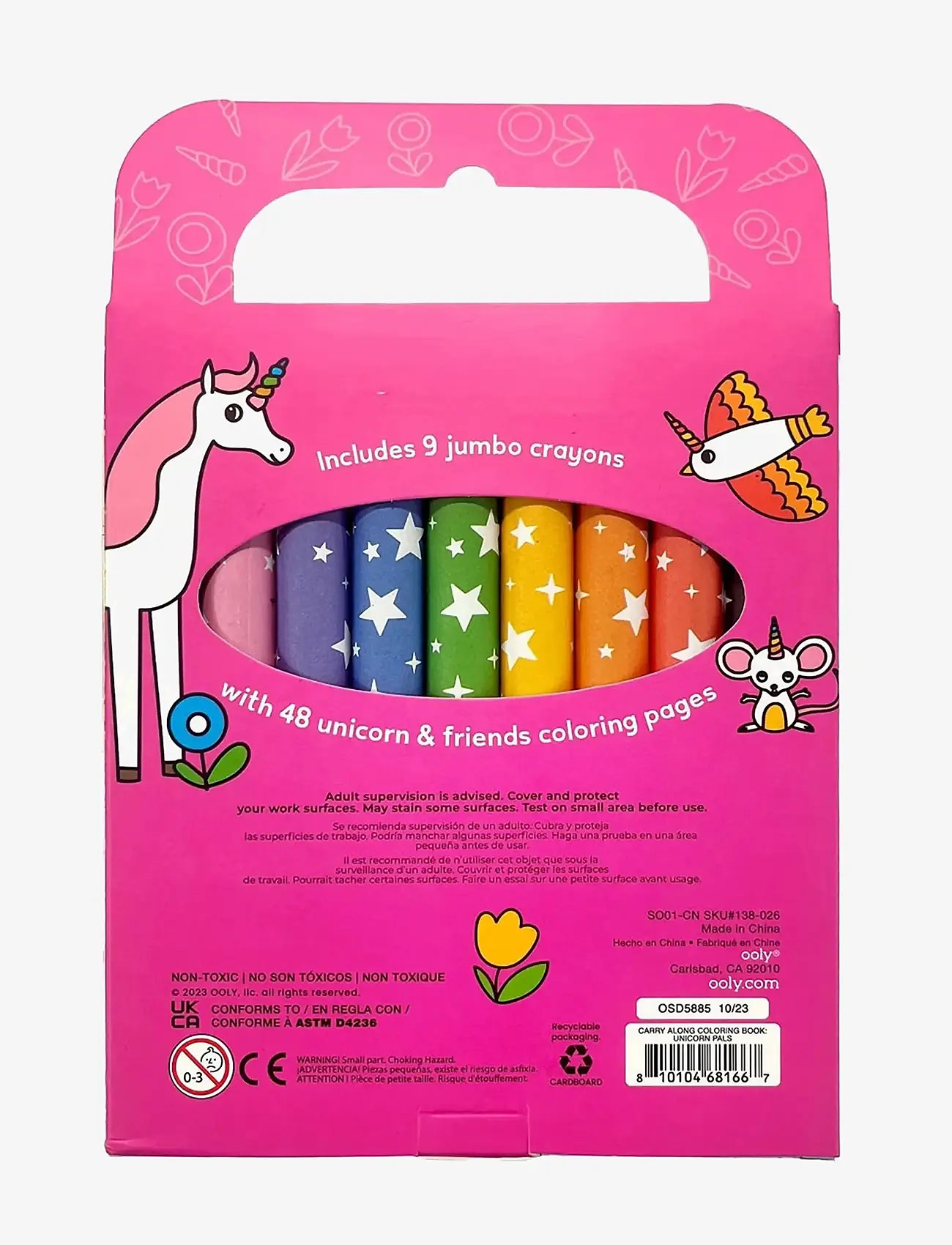 Ooly - Crayons and Colouring Book - Unicorn Pals - Carry Along - coloring & craft books - multi - 4