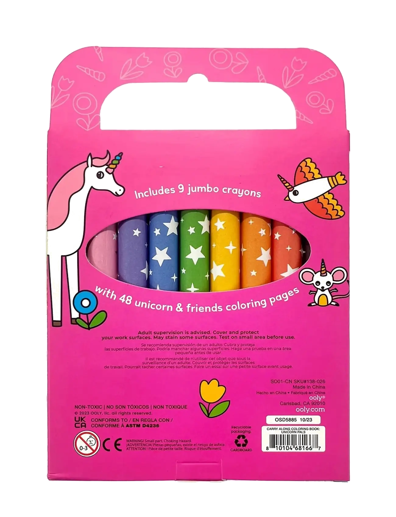Ooly - Crayons and Colouring Book - Unicorn Pals - Carry Along - coloring & craft books - multi - 4