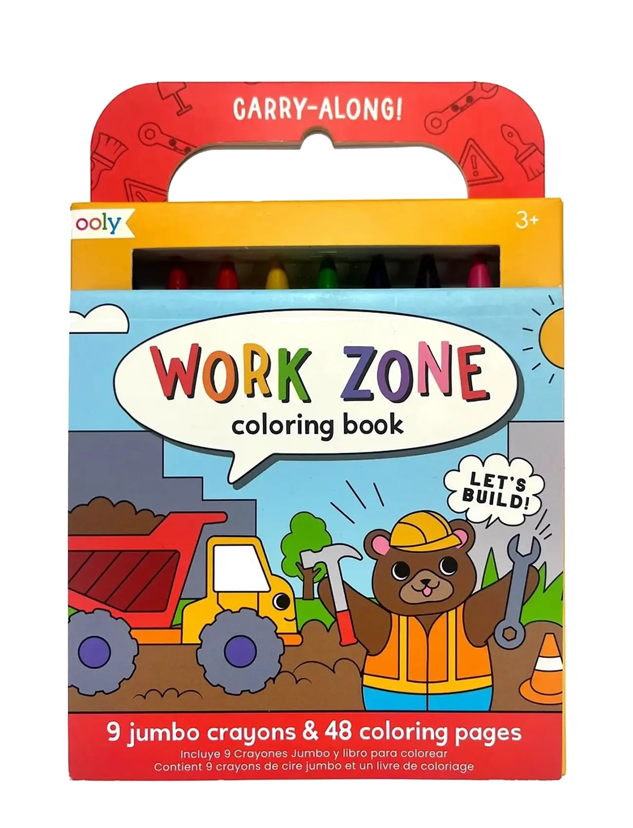 Ooly Crayons And Colouring Book Work Zone Carry Along, One Size, Drawing, Mehrfarbig/gemustert - Coloring & Craft Books, Kinder