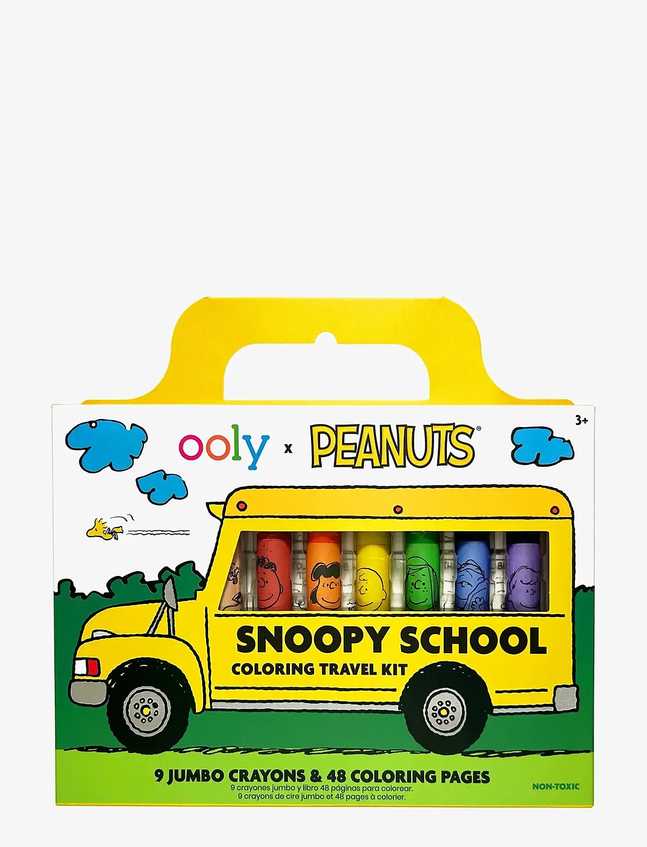 Ooly - Jumbo Crayons and Colouring Book - Peanuts - male- & kreabøger - multi - 1