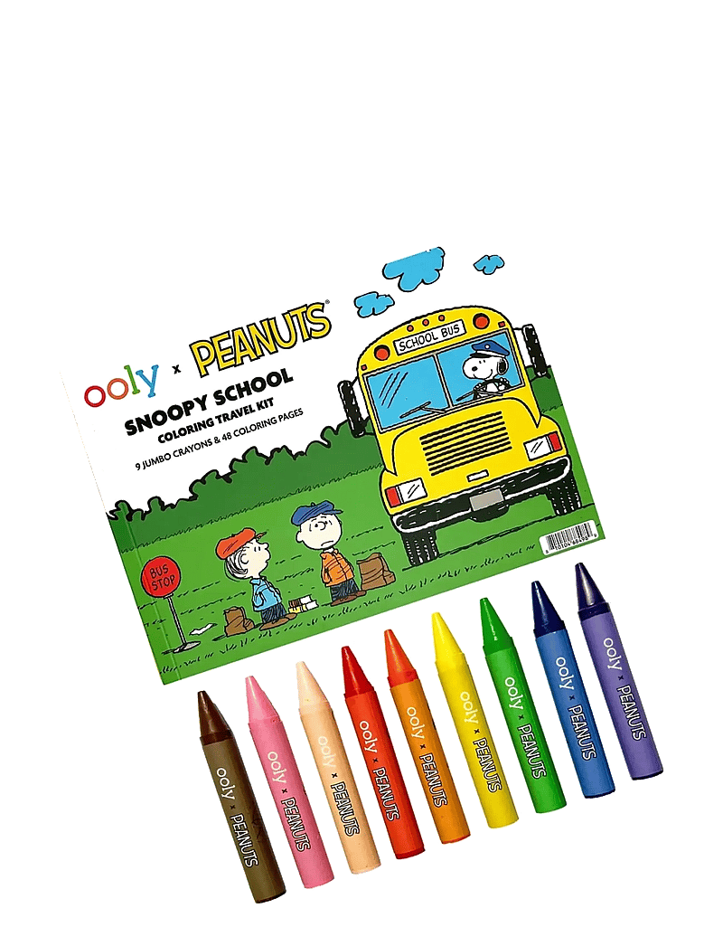 Ooly - Jumbo Crayons and Colouring Book - Peanuts - värvimis- & käsitööraamatud - multi - 2