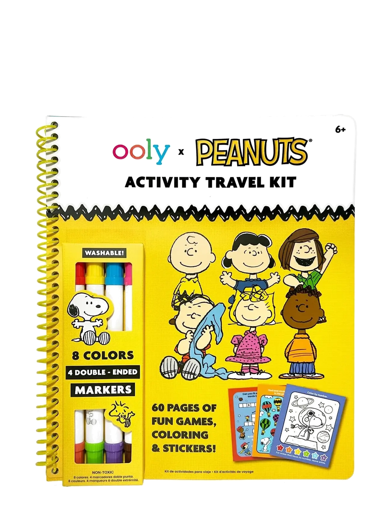 Ooly Activity Travel Kit Peanuts, One Size, Craft, Mehrfarbig/gemustert - Craft Sets, Kinder