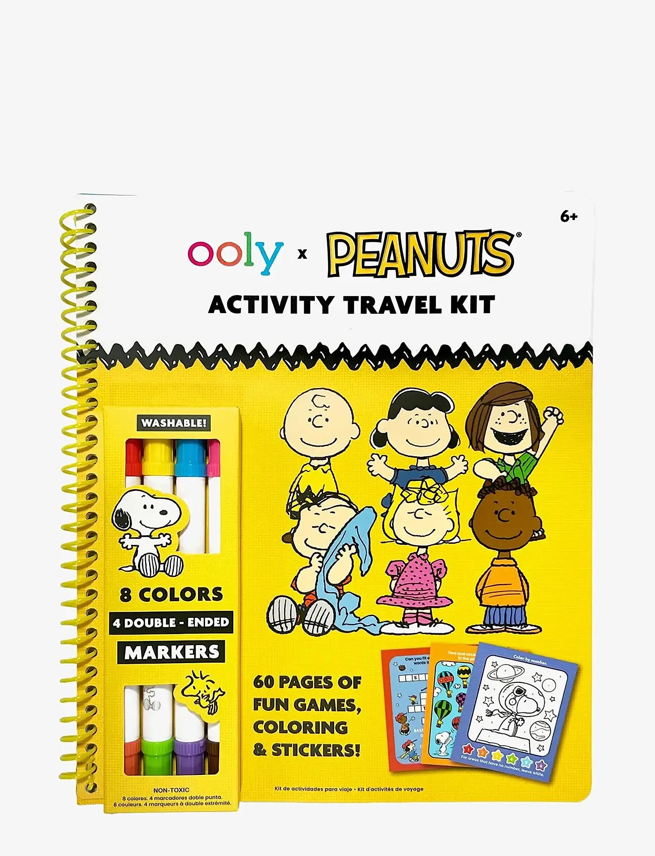Ooly - Activity Travel Kit - Peanuts - kreasæt - multi - 0