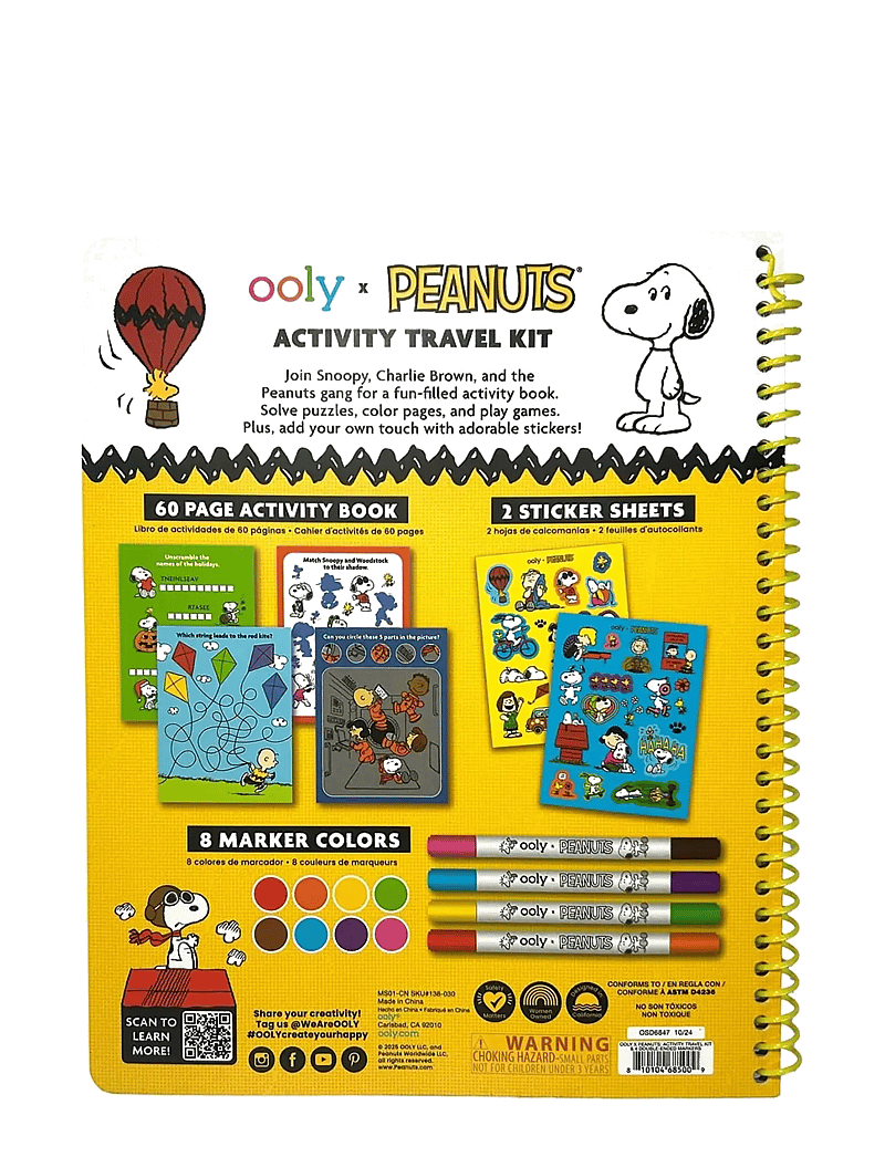 Ooly - Activity Travel Kit - Peanuts - käsitöökomplekt - multi - 4