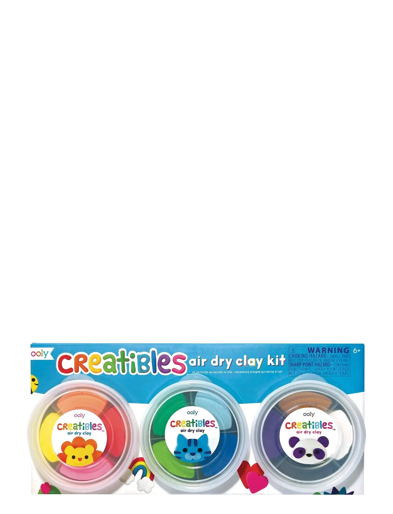 Ooly Air Dry Clay - Deluxe Kit 12 colours - Creatibles - Modellervoks - MULTI / pink/rose