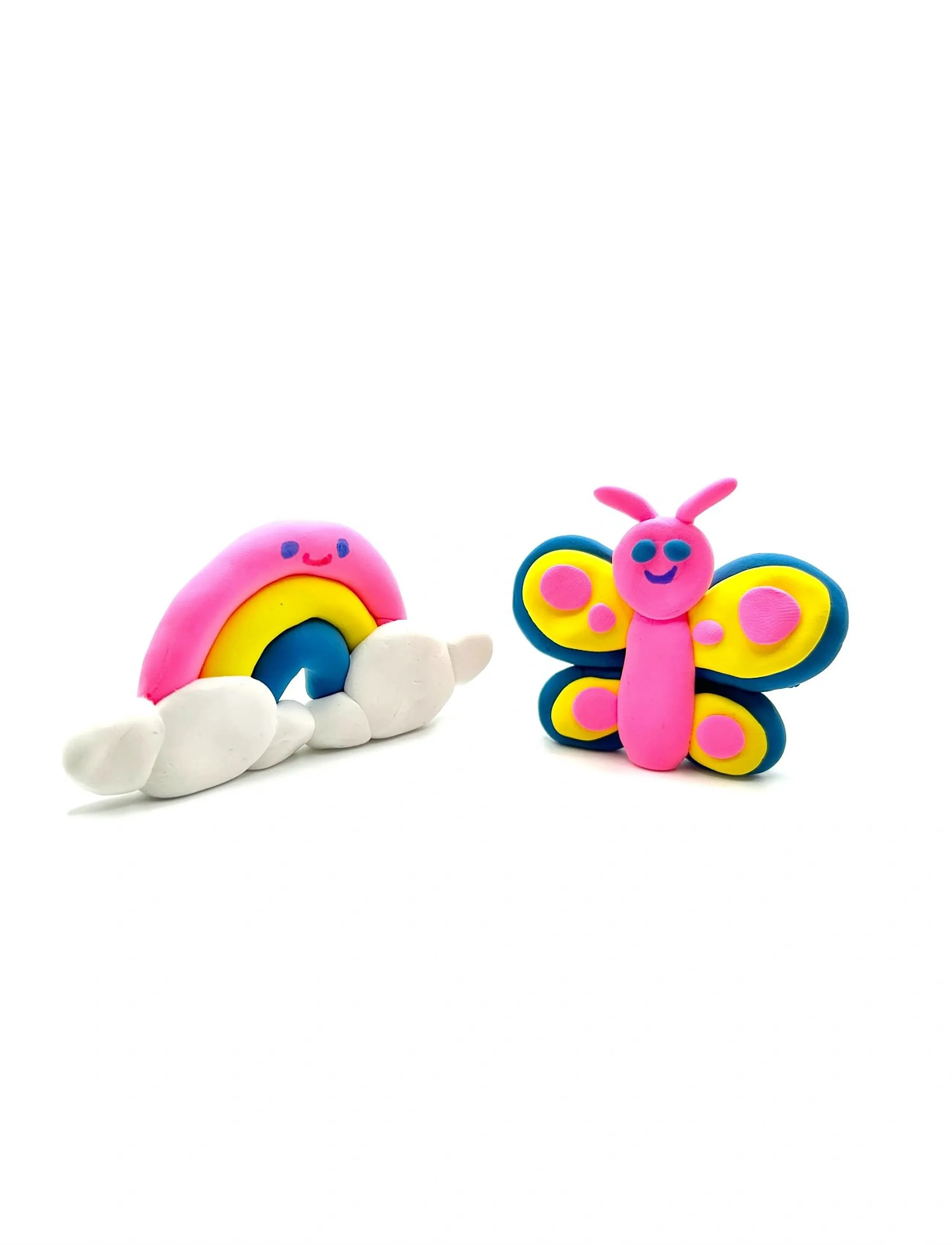 Ooly Air Dry Clay Rainbow Bffs 4 Colours Creatibles, One Size, Drawing, Rosa - Coloring & Craft Books, Kinder