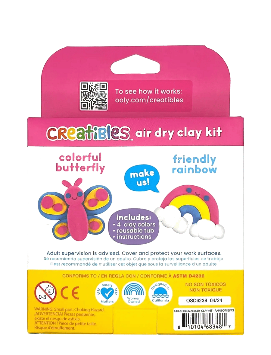 Ooly - Air Dry Clay - Rainbow BFFs 4 colours - Creatibles - värvimis- & käsitööraamatud - multi - 3