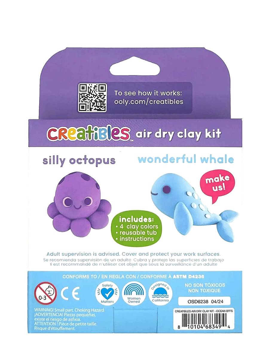 Ooly - Air Dry Clay - Ocean BFFs 4 colours - Creatibles - multi - 3