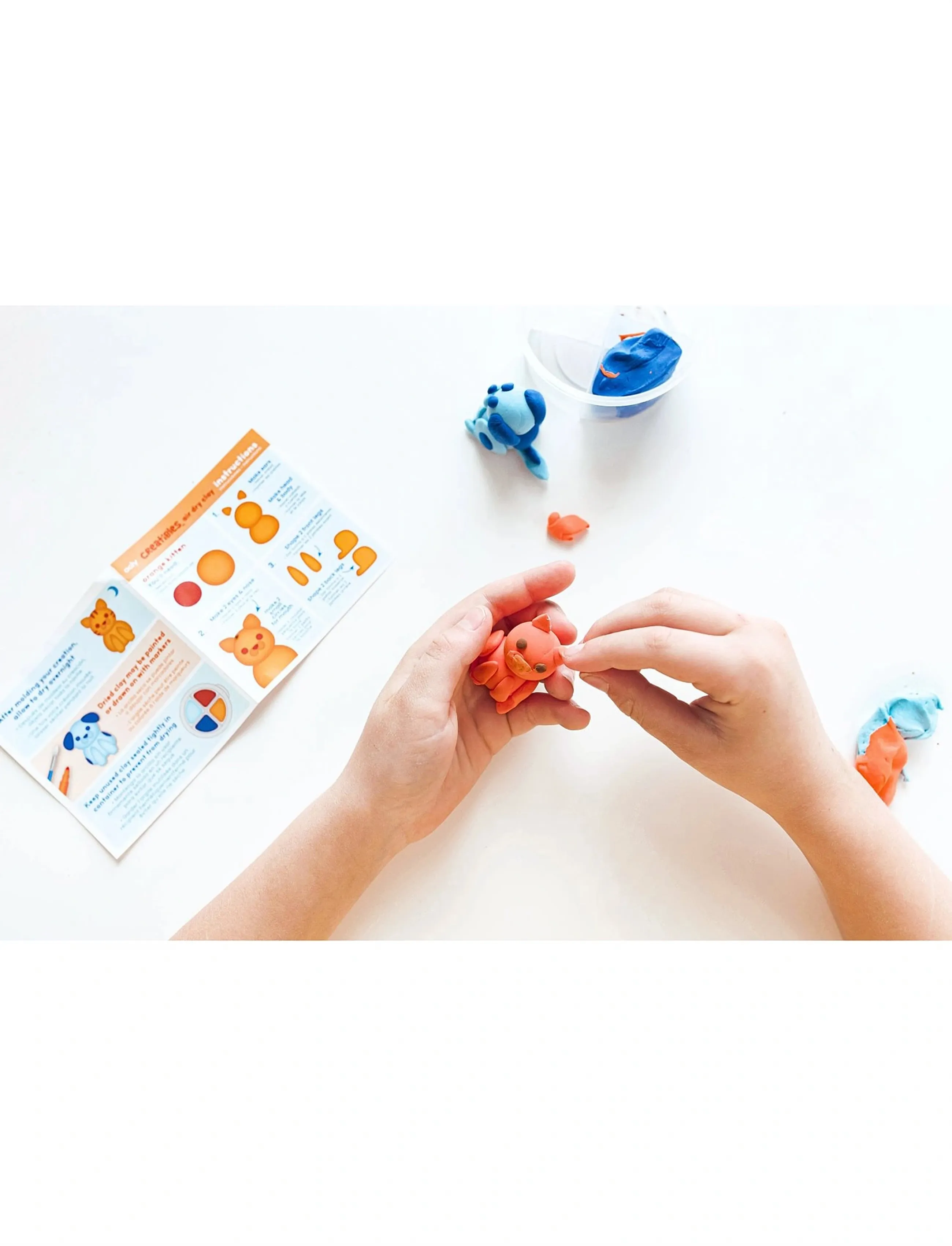 Ooly - Air Dry Clay - Pet BFFs 4 colours - Creatibles - pysselset - multi - 0