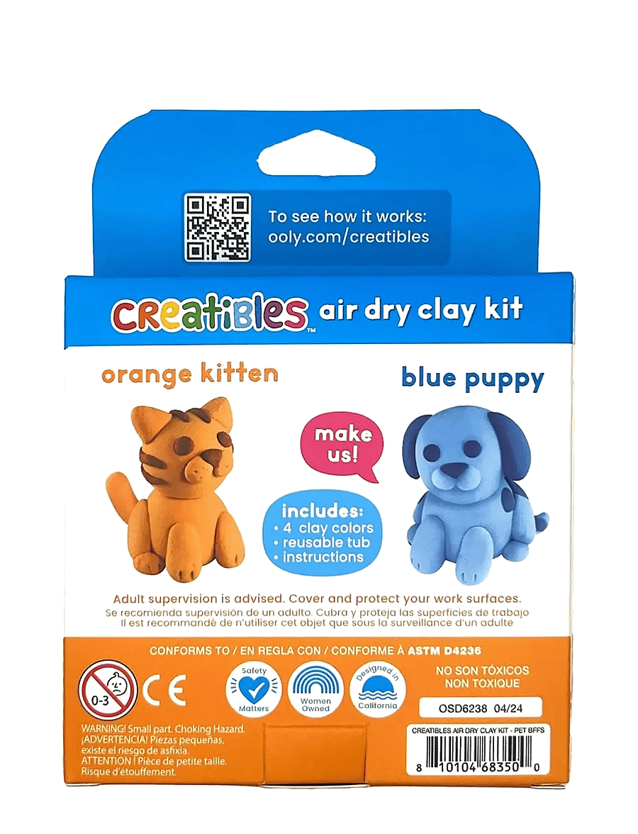 Ooly - Air Dry Clay - Pet BFFs 4 colours - Creatibles - pysselset - multi - 3