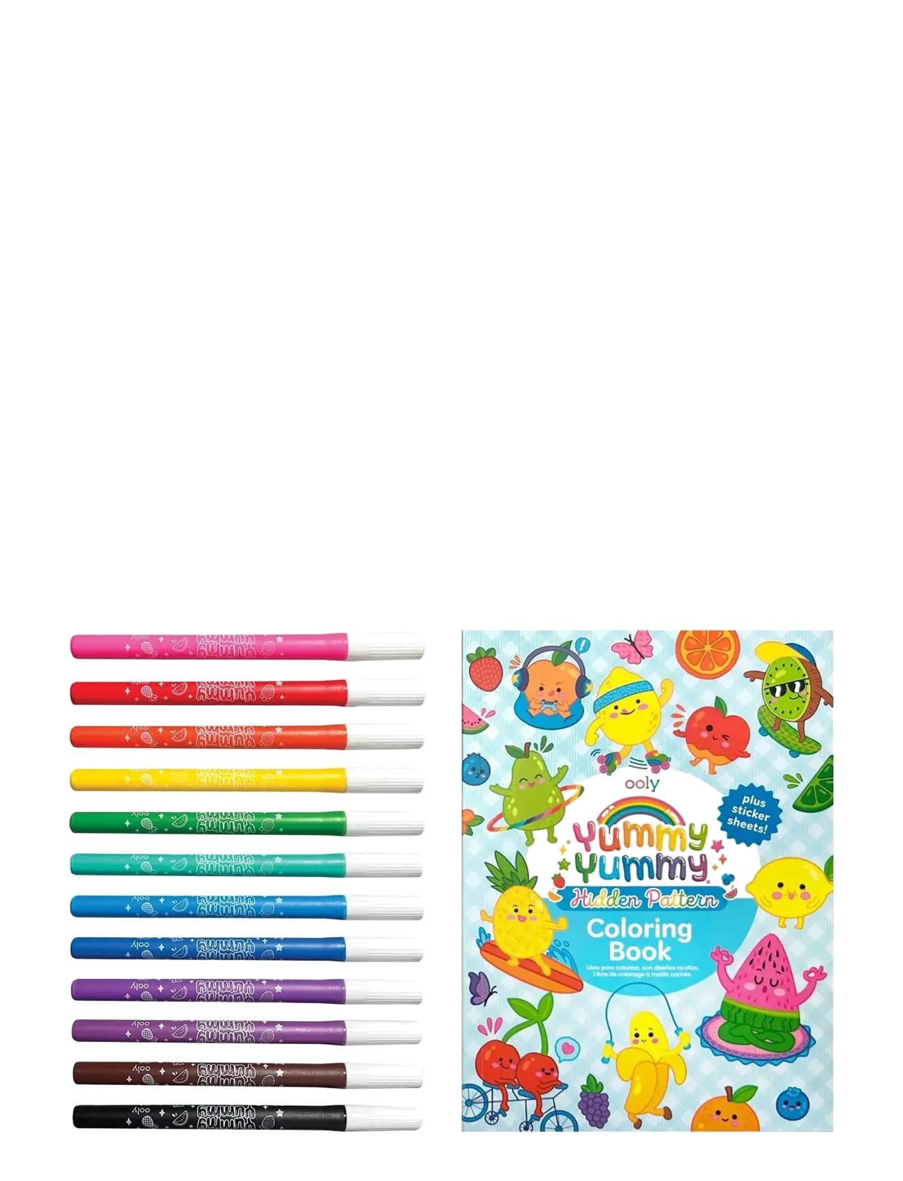 Ooly - Scented Markers and Colouring Book - Yummy Yummy - kreasæt - multi - 2