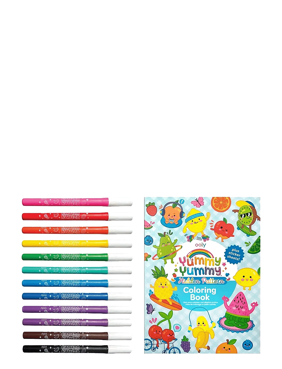 Ooly - Scented Markers and Colouring Book - Yummy Yummy - käsitöökomplekt - multi - 2
