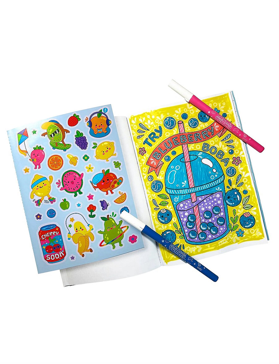Ooly - Scented Markers and Colouring Book - Yummy Yummy - käsitöökomplekt - multi - 0